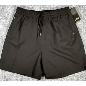 LCKR Jaxtyn Boy's Large Size 14/16 Black Active Gym Shorts NWT